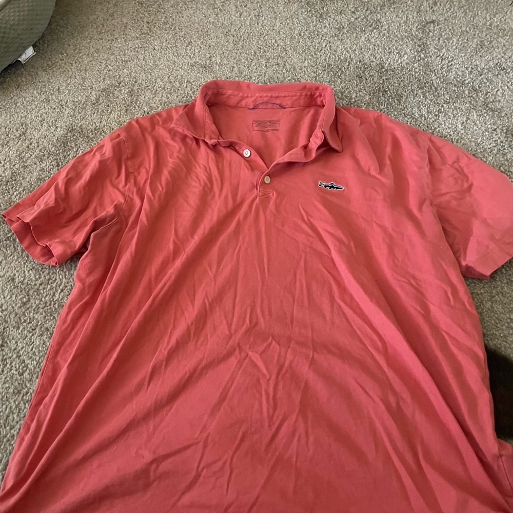 Patagonia Men's Pink Polo Shirt